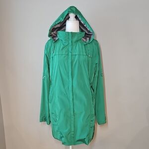 RAINFOREST Green Hooded Zipper Jacket